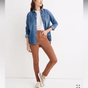 Madewell 10” high rise garment dyed Tencel jeans